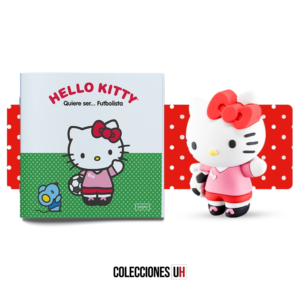 10.Hello Kitty quiere ser... Salida 10 – Libro + Figura Hello Kitty Futbolista