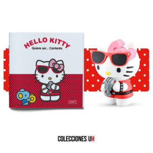 11.Hello Kitty quiere ser... Salida 11 – Libro + Figura Hello Kitty Cantante
