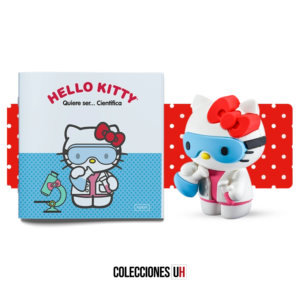 12.Hello Kitty quiere ser... Salida 12 – Libro + Figura Hello Kitty Científica