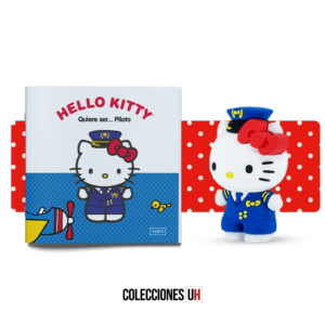 4.Hello Kitty quiere ser... Salida 4 – Libro + Figura Hello Kitty Piloto