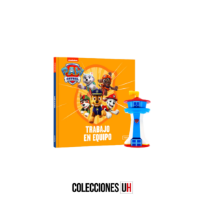 colección paw patrol libro 13 libro + figura torre de control