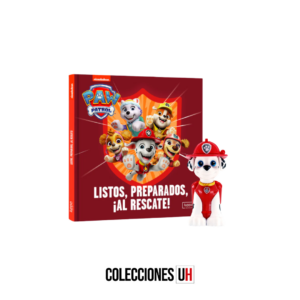 colección paw patrol libro 2 libro + figura marshal