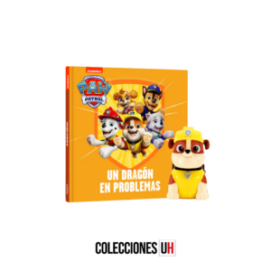 colección paw patrol libro 4 libro + figura rubble