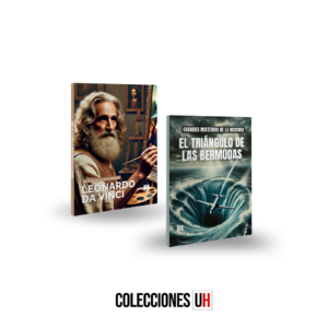 pack genios de la humanidad + grandes misterios libro 1 leonardo da vinci + el triángulo de las bermudas