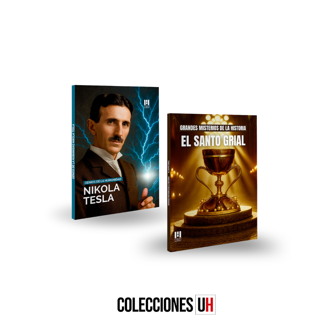 pack genios de la humanidad + grandes misterios libro 2 nikola tesla + el santo grial pack genios de la humanidad + grandes misterios libro 2 nikola tesla + el santo grial