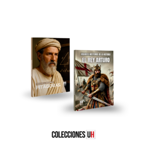 pack genios de la humanidad + grandes misterios libro 4 pitágoras + el rey arturo