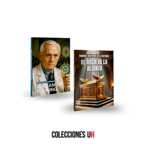 pack genios de la humanidad + grandes misterios libro 5 alexander fleming + el arca de la alianza