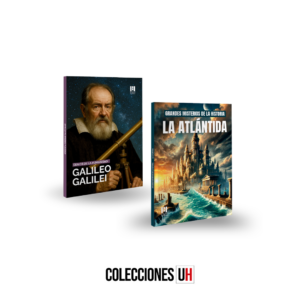 pack genios de la humanidad + grandes misterios libro 8 galileo galilei + la atlántida